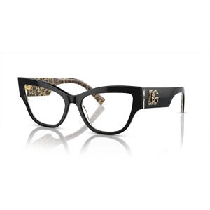 NWT Dolce & Gabbana 0DG3378-3299-55 Black 55mm Eyeglasses